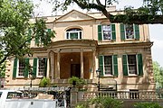 The Owens-Thomas House, at 124 Abercorn Street in Savannah, Georgia, US. It is a National Historic Landmark. This is an image of a place or building that is listed on the National Register of Historic Places in the United States of America. Its reference number is 76000611.