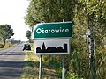 Ortsschild von Ożarowice