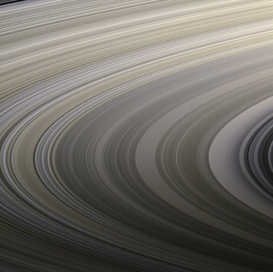 Natural color view of the outer C Ring and B Ring.