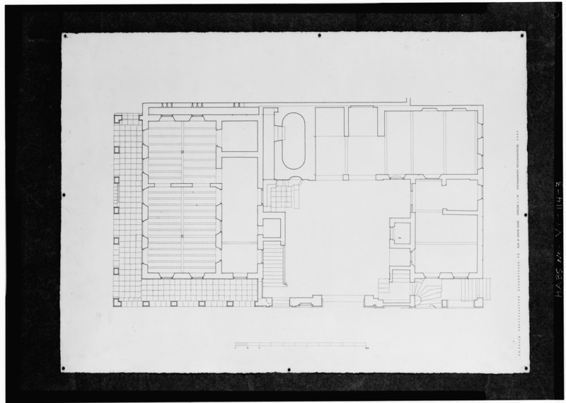 File:PLAN OF FIRST FLOOR - Kongensgade 52 (House), 52 King Street, Christiansted, St. Croix, VI HABS VI,1-CHRIS,45-3.tif