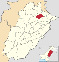Distretto di Mandi Bahauddin – Mappa