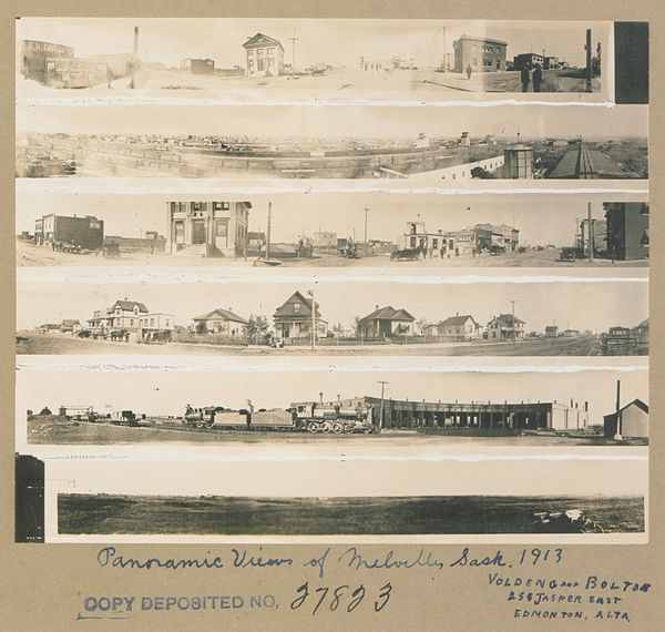 Panoramic views of Melville, 1913.