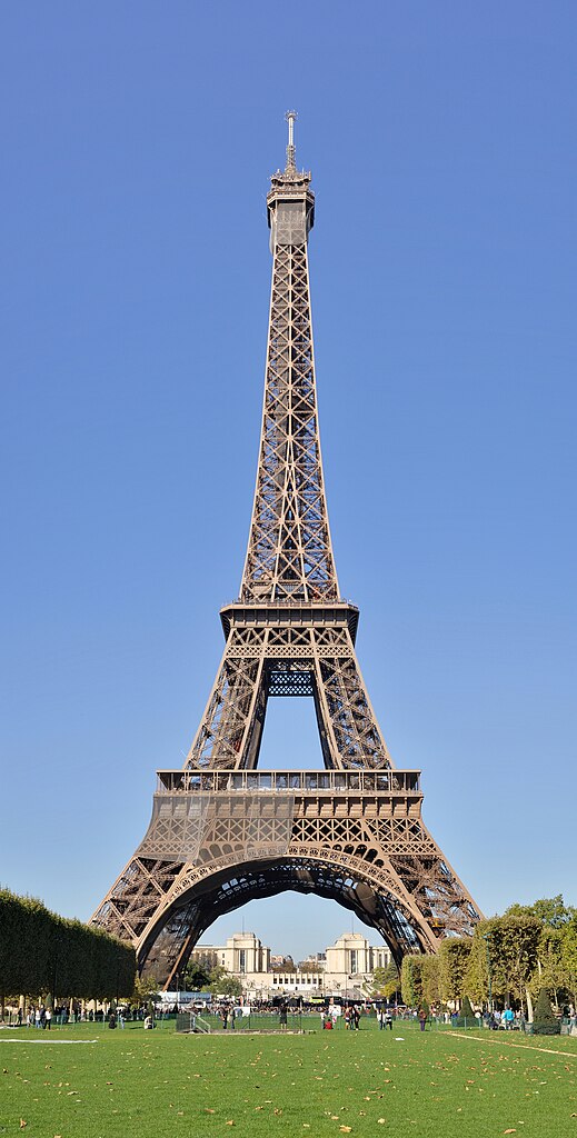 Dateiparis Eiffelturm Frontal Vom Marsfeld Wikipedia