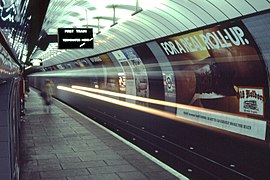 Passing Train In London Tube