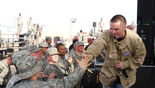 Paul Wall performing in Baghdad, 2007