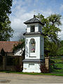 Čeština: Zvonička v obci Pavlov, okres Pelhřimov, kraj Vysočina. English: Belfry in the municipality of Pavlov, Pelhřimov District, Vysočina Region, Czech Republic.