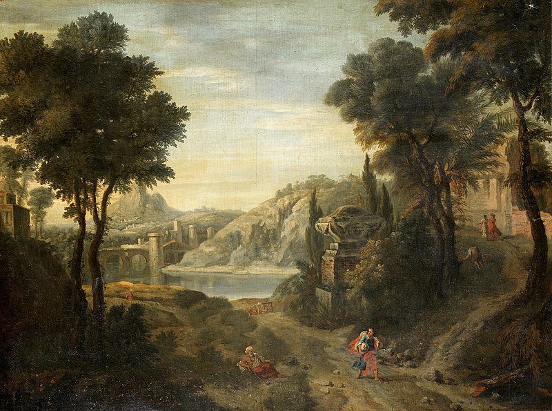 File:Pieter Andreas Rijsbrack - Travellers in a classical landscape.jpg