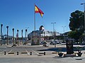 Lápida de San Ciriaco y Santa Paula, conmemorativa de las obras del Puerto de Málaga, 2023-01-23.