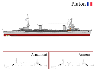 French cruiser <i>Pluton</i> Minelayer of the French Navy