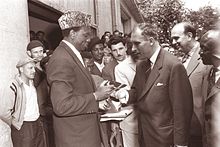 Modibo Keïta le 20 juin 1961, à Maribor, lors d'une visite officielle en Yougoslavie.