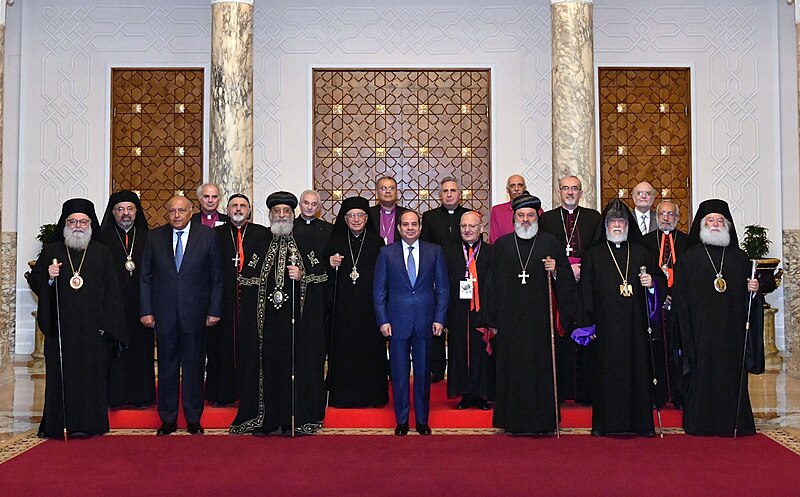 File:President Sisi with Bishops.jpg