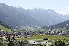 View into the Taurach valley Radstadt, Blick ins Tal der Pongauer Taurach.jpg
