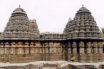 Stile vesara nel tempio Keshava, Somanathapura.