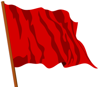 Црвена застава симбол револуционарног радничког покрета
