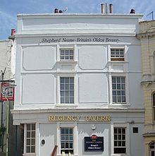 Regency Tavern stands at the northeastern corner of the square Regency Tavern, Regency Square, Brighton (IoE Code 481140) crop.jpg