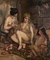 『アルジェリア風のパリの女たち（ハーレム）』1872年。油彩、キャンバス、156 × 128.8 cm。国立西洋美術館[84]。1872年サロン落選。