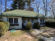 The former gardener's cottage, in the southeastern corner of the gardens Reynolda Village 4.jpg