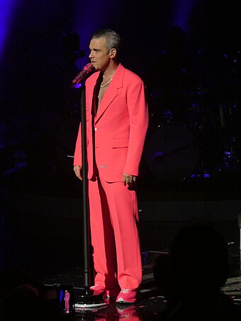 Robbie Williams, headliner of the grand final's entertainment