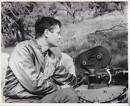 Roger Corman on set of "The Trip", 1967