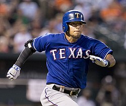 Rougned Odor has one more career hit after punching Jose Bautista,  according to Wikipedia 