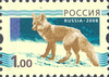 Rusa norma poŝta stampo (2008) - 1 ruble.png