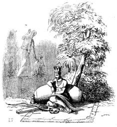 Śakuntalān tanskankielisen version kuvitusta, 1845.