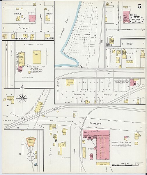 File:Sanborn Fire Insurance Map from Fulton, Whiteside County, Illinois. LOC sanborn01877 004-5.jpg