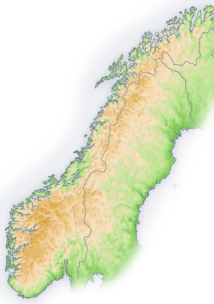 An enlargeable topographic map of Norway