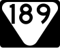 State Route 189 маркер