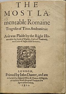 שער המהדורה הראשונה מ-1594
