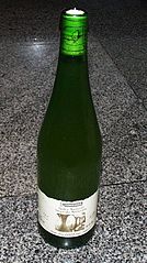 Bottle of Basque cider