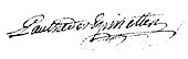 signature de Louis Paultre des Épinettes