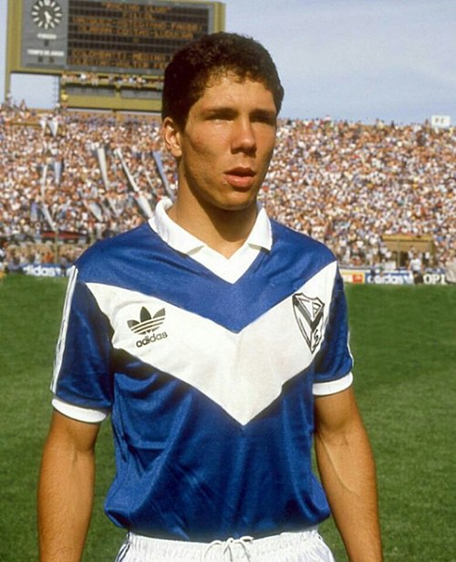 Simeone with Vélez Sarsfield in 1987