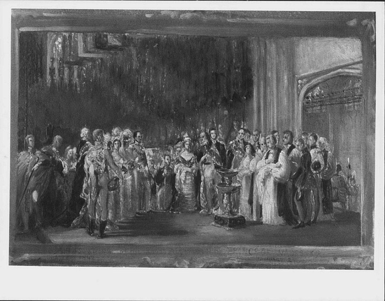 File:Sir George Hayter (1792-1871) - The Christening of Albert Edward, Prince of Wales, later Edward VII (1841-1910) at St George's Chape - RCIN 405852 - Royal Collection.jpg