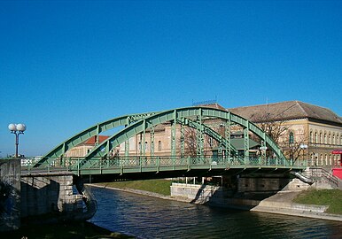 Karađorđević Bridge (previously named Franz Josef Bridge) in Zrenjanin (1904)