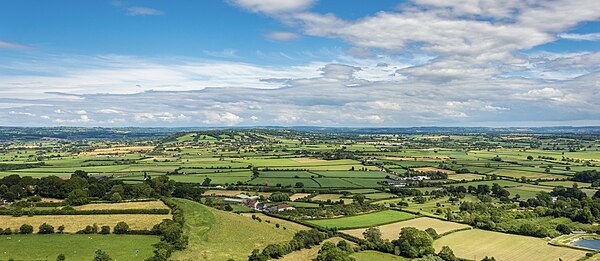 Image: Somerset Levels from Glastonbury Tor (27941775545) (cropped)