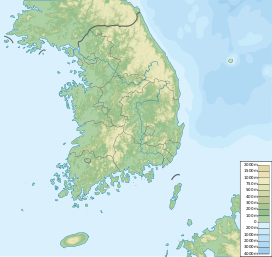 Location of Taebaeksan