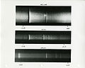 Radiation is passed through the gases helium, neon, and argon