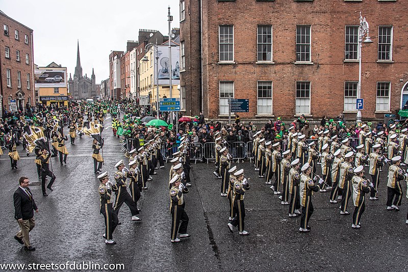 File:St. Patrick's Day Parade (2013) In Dublin - Purdue University All-American Marching Band, Indiana, USA (8565467481).jpg