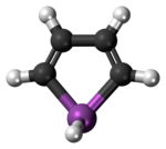 Bola-dan-stick model stibole molekul