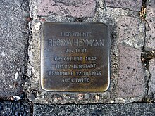 Stolperstein Regina Heymann, Rheingasse 11,13, Bonn.JPG