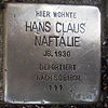 Stolperstein für Hans Claus Naftalie