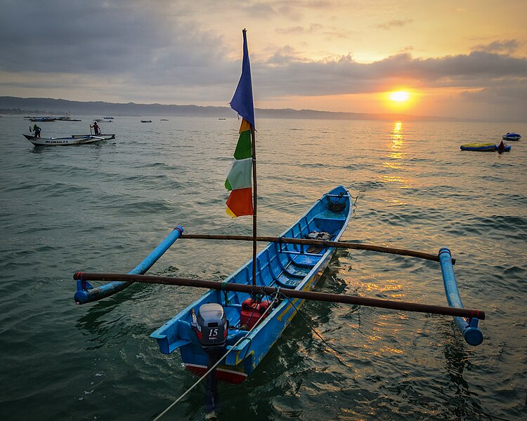 File:Sunrise at Eastern Pangandaran Beach.jpg