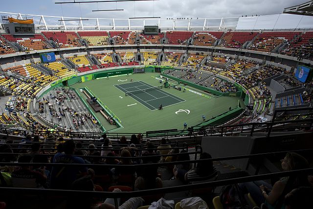 The Tennis Arena during the Paralympics competitions.