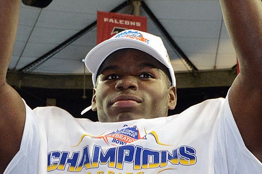 Tarik Cohen Celebration Bowl Offensive MVP Award (cropped)