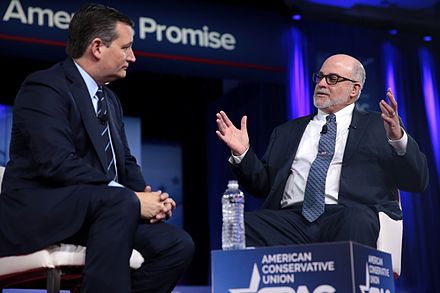Levin and Ted Cruz at the 2017 CPAC conference