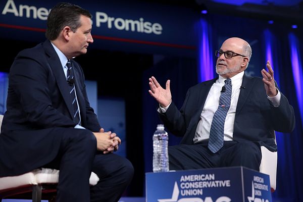 Levin and Ted Cruz at the 2017 CPAC conference