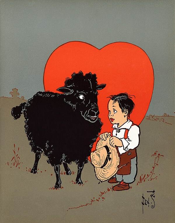 "Baa, Baa, Black Sheep", from a 1901 illustration by William Wallace Denslow