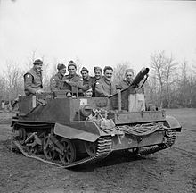 The Universal Carrier used braked differential system as well as track warping. The British Army in Italy 1944 NA12113.jpg