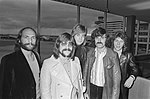 The Moody Blues in 1970 at Amsterdam Airport Schiphol.